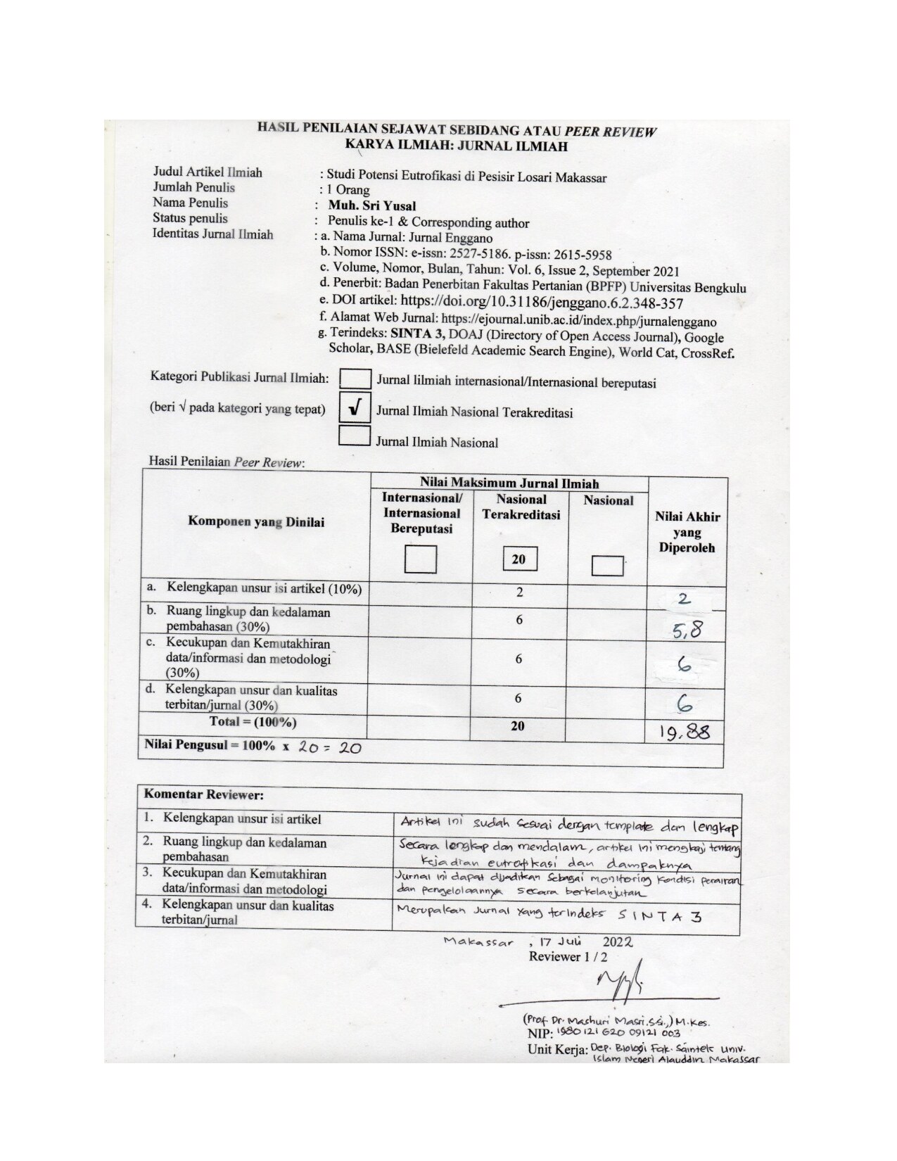 JURNAL ENGGANO SINTA 3